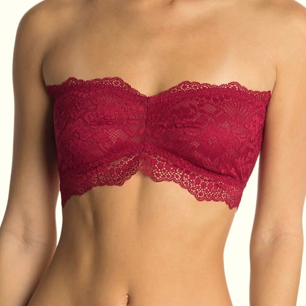 Free People Lacey Looks Bandeau Burgundy